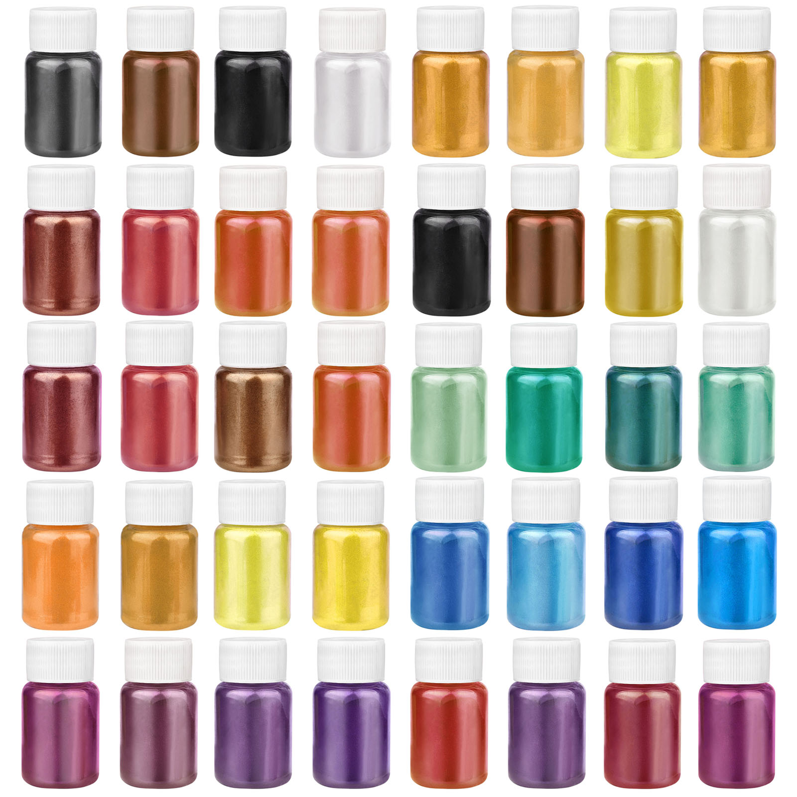 Mica Powder Colorant - 4 Colors/Set Pearlescent Powder Resin Pigment