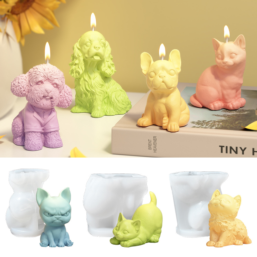 Soap Making Chemical - Sitting Labrador Puppy Silicone Mold for