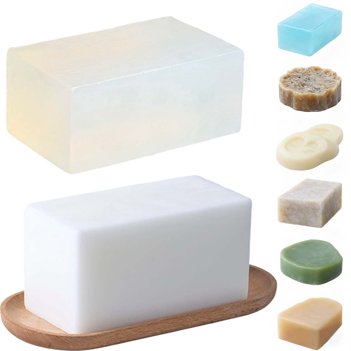 Soap Making Diy Kit - 1000g Clear White Soap Base DIY