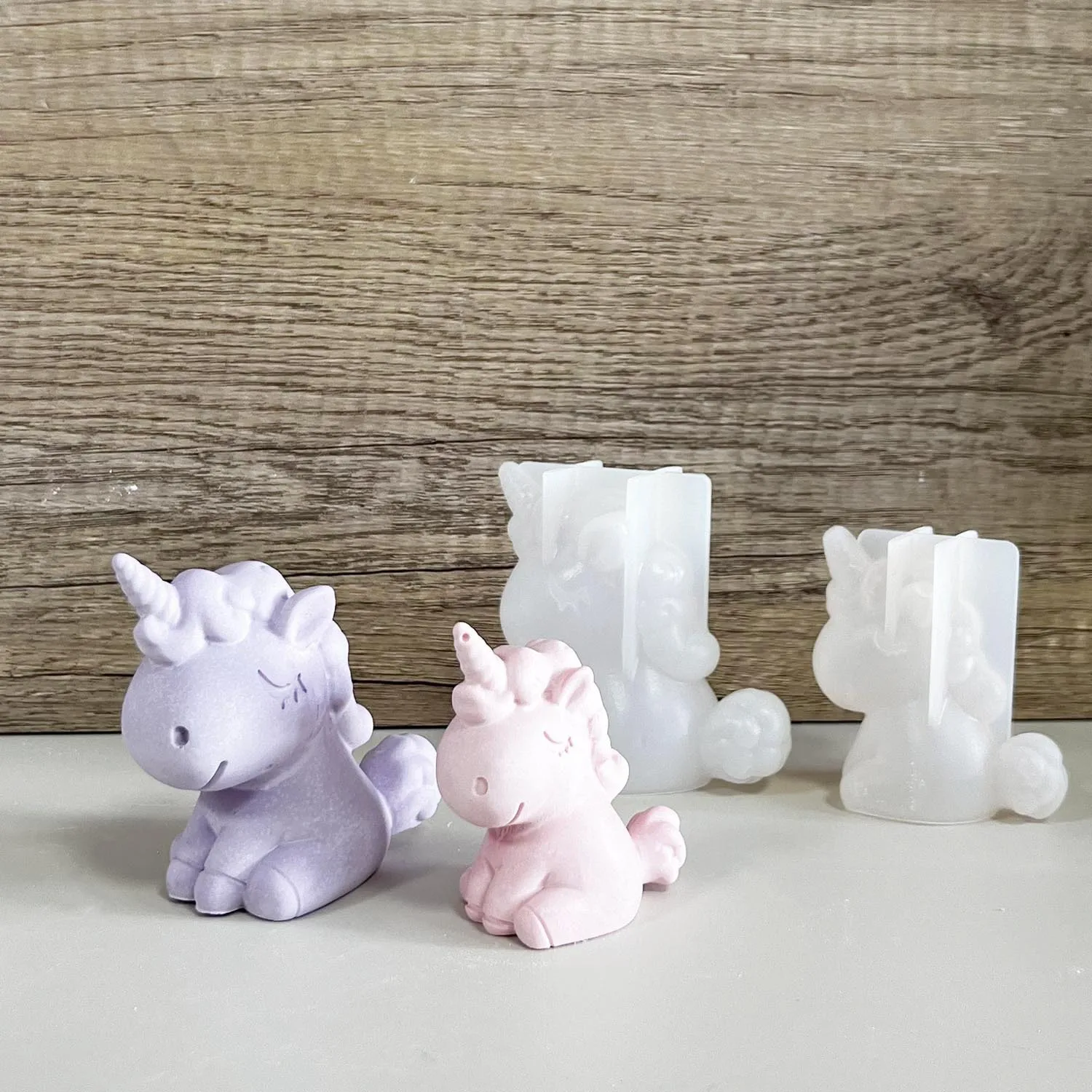 Soap Making Chemical - 3D Geometric Silicone Unicorn Cat Deer