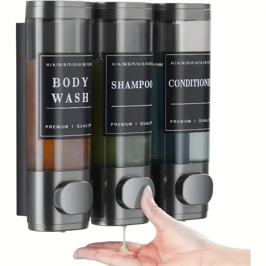 Soap Making Diy Kit - Wall Mounted Triple Shampoo Conditioner Soap