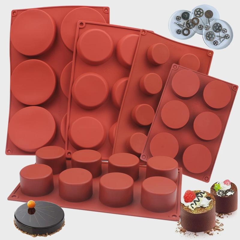 Soap Making Equipment For Beginners - Round Silicone Soap Mold DIY Handmade
