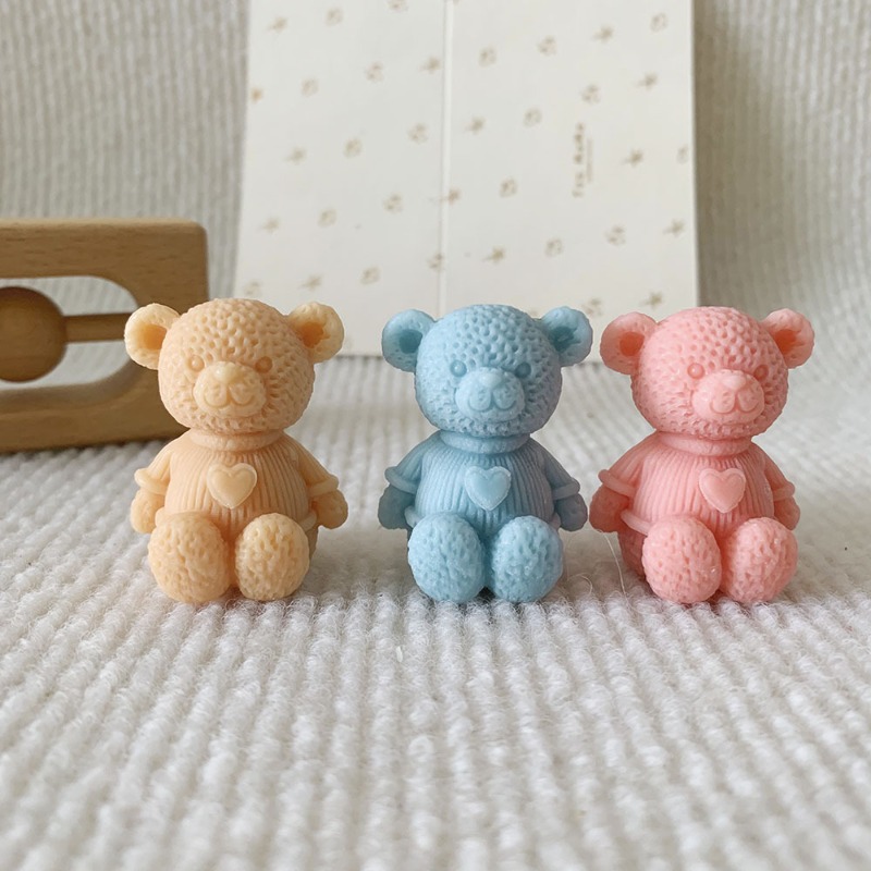 Mini Love Bear Candle Silicone - đánh giá và giá Soap Making Equipment For Beginners