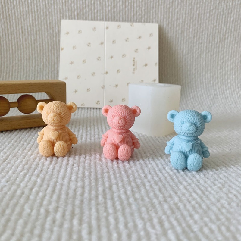 Mini Love Bear Candle Silicone - đánh giá và giá Soap Making Equipment For Beginners