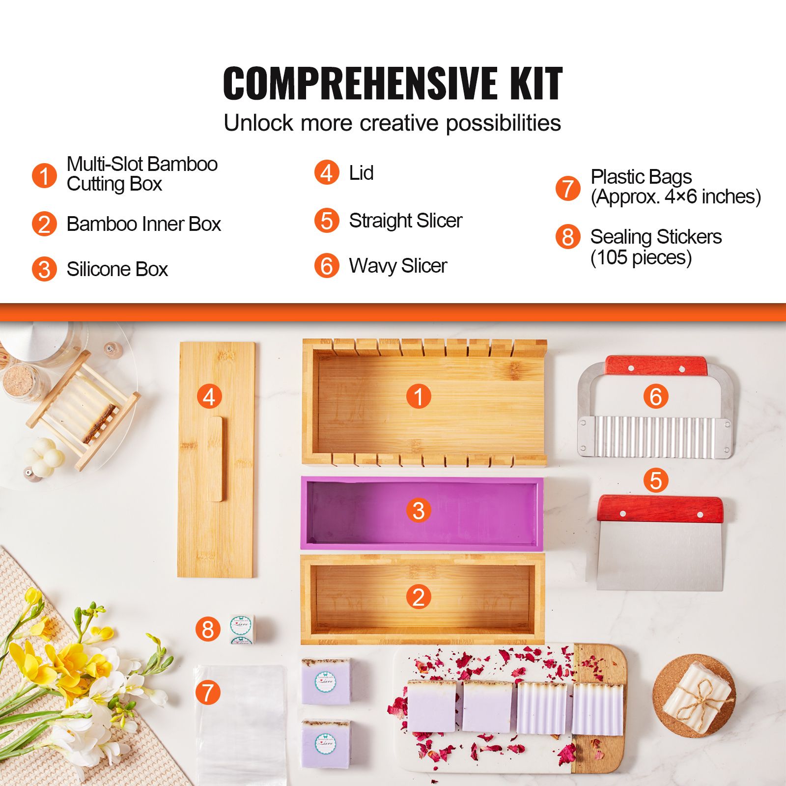 Soap Making Kit, Bamboo Cuttin - đánh giá và giá Soap Making Diy Kit