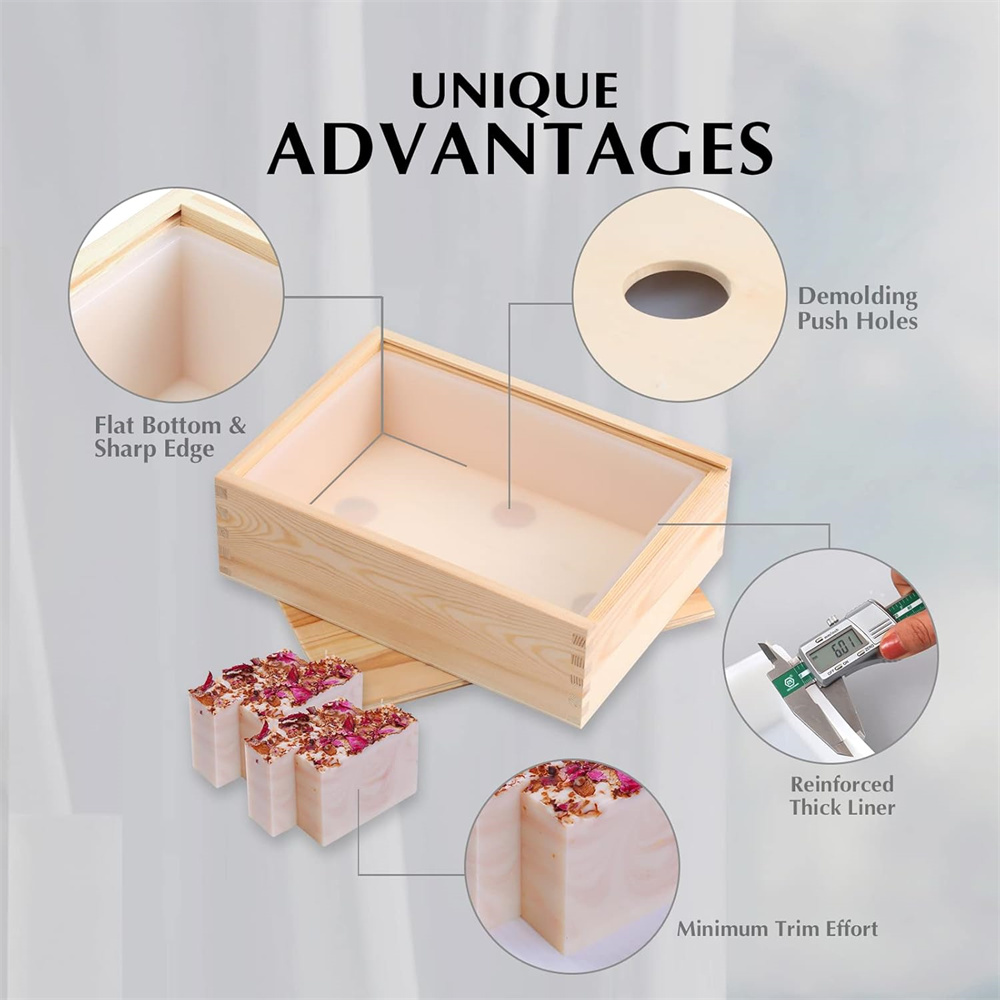 Large Soap Molds Rectangle Sil - đánh giá và giá Soap Making Equipment For Beginners