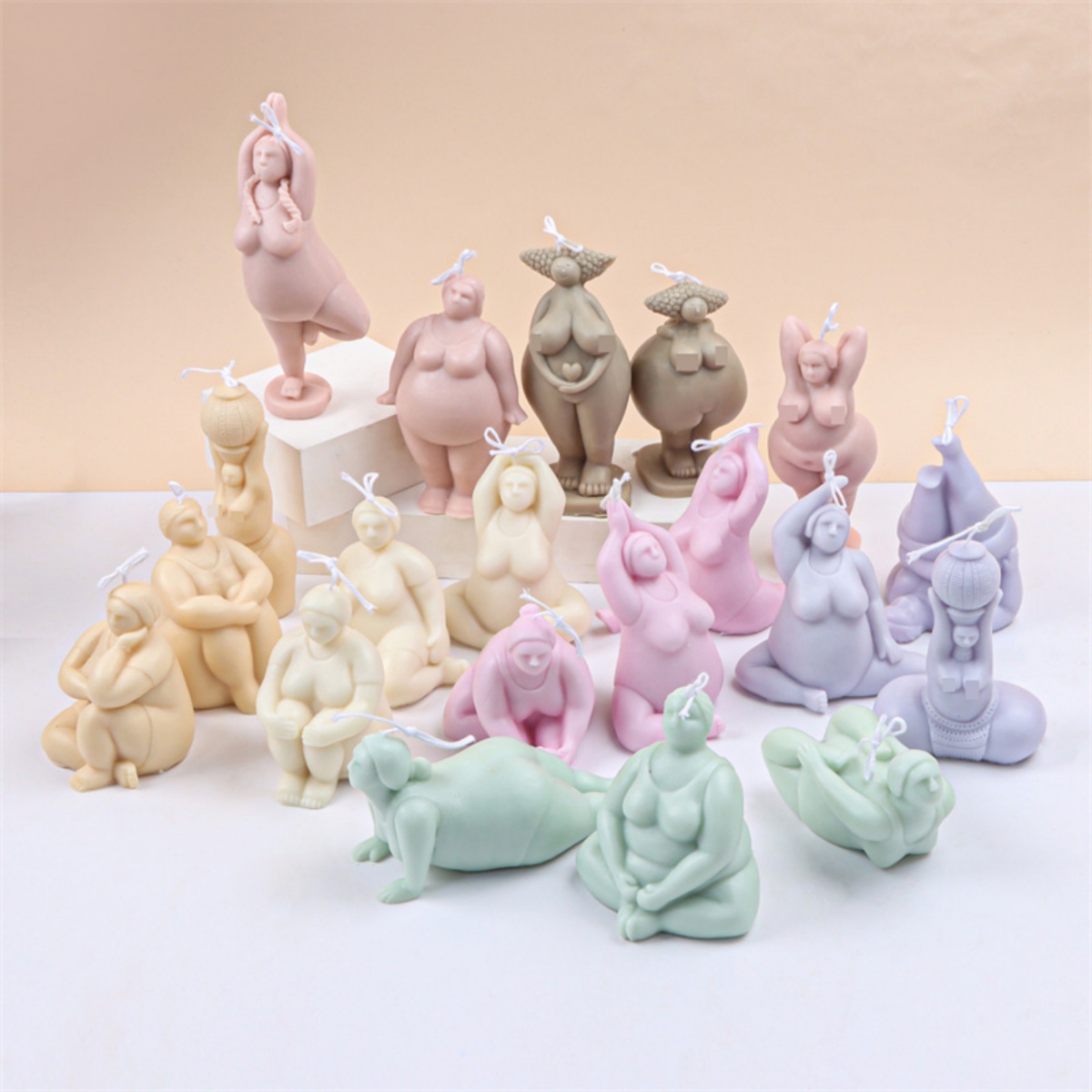 3D Lady Body Candle Mold Yoga  - đánh giá và giá Soap Making Chemical