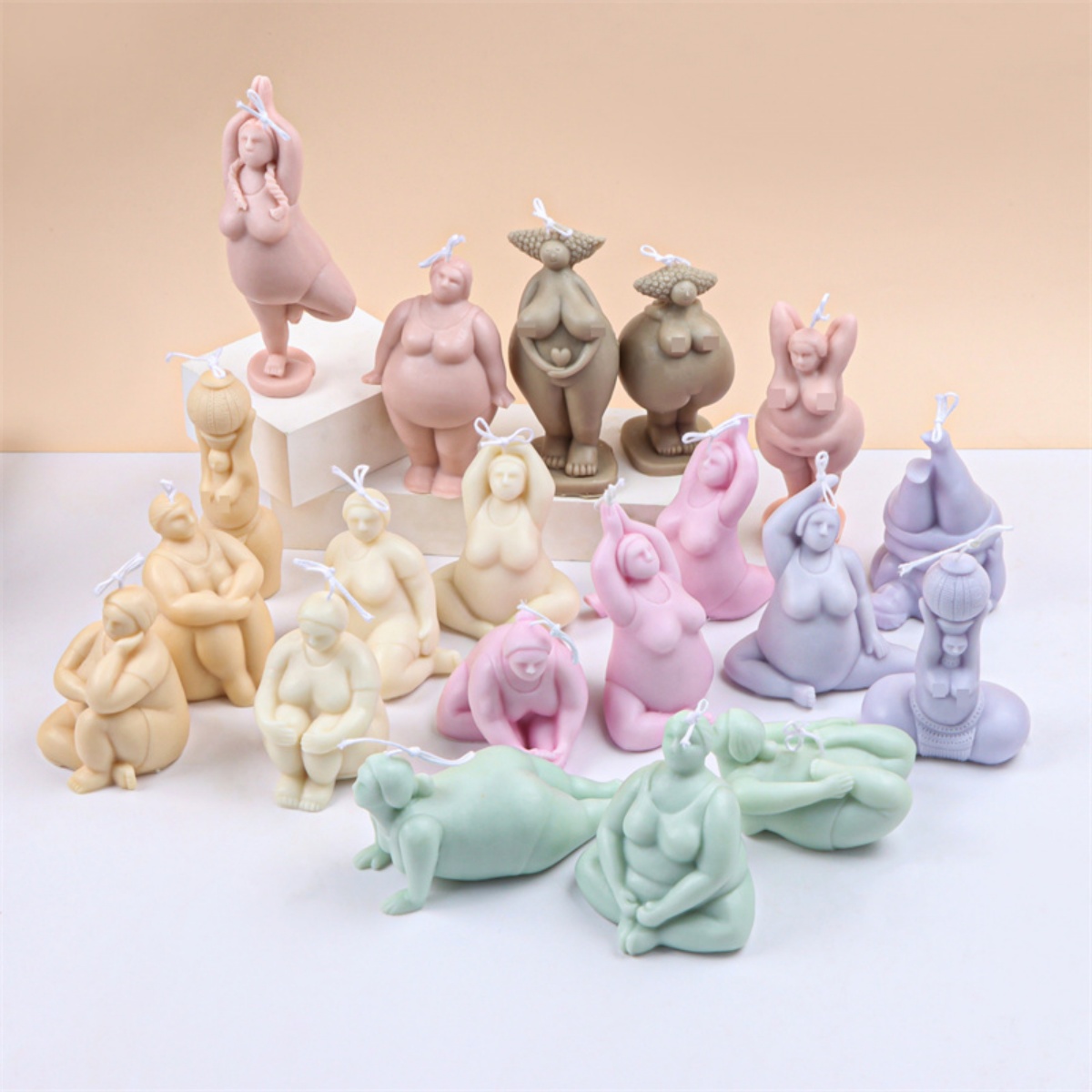 3D Lady Body Candle Mold Yoga  - đánh giá và giá Soap Making Chemical