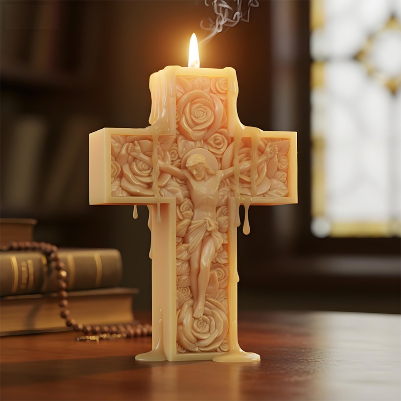 Flower Cross Jesus Silicone Ca - đánh giá và giá Soap Making Equipment For Beginners