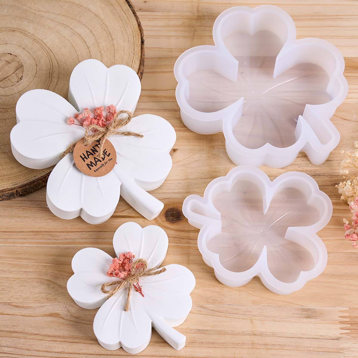 3D Four-leaf Clover Silicone C - đánh giá và giá Soap Making Chemical