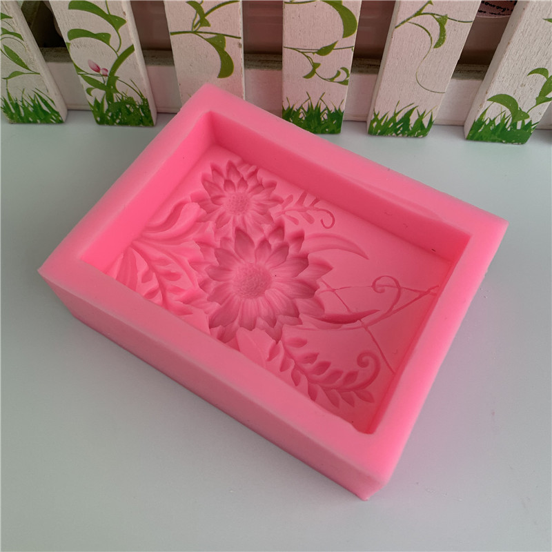 3D Square Rose Flower Silicone - đánh giá và giá Soap Making Diy Kit