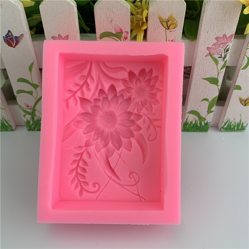 3D Square Rose Flower Silicone - đánh giá và giá Soap Making Diy Kit