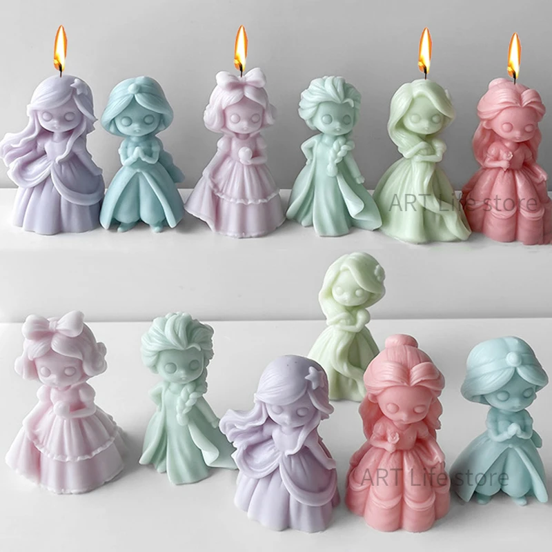 6 Princess Doll Silicone Candl - đánh giá và giá Soap Making Equipment For Beginners