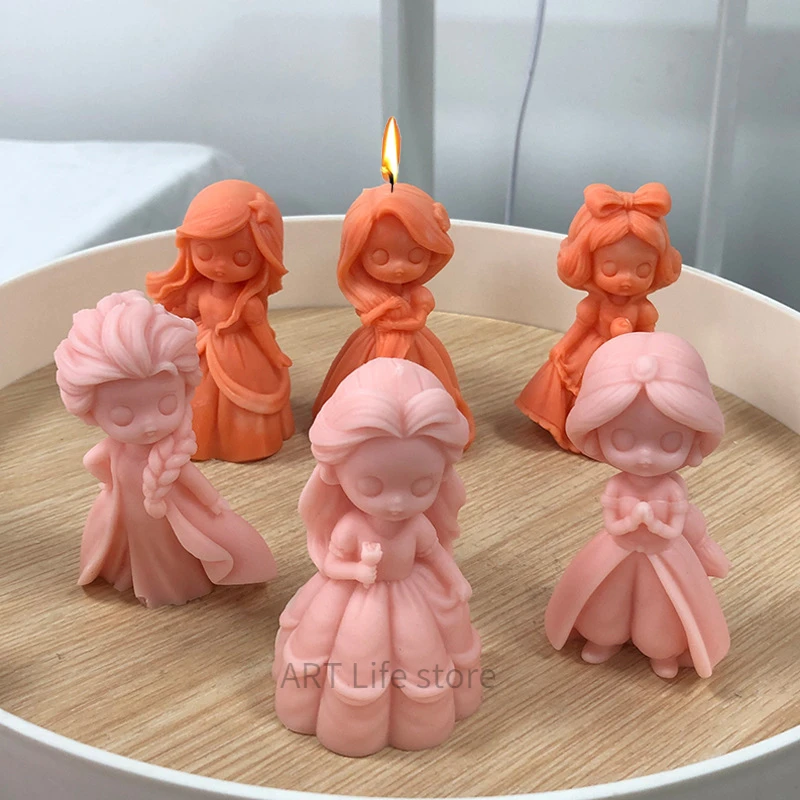 6 Princess Doll Silicone Candl - đánh giá và giá Soap Making Equipment For Beginners