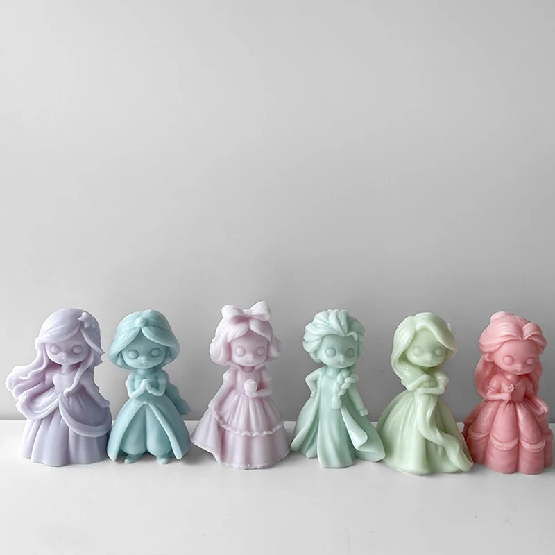 6 Princess Doll Silicone Candl - đánh giá và giá Soap Making Equipment For Beginners