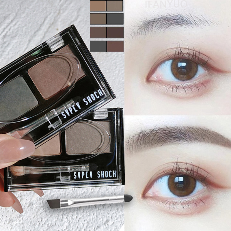 Two-Color Eyebrow Powder Shado - đánh giá và giá Mica Powder Colorant