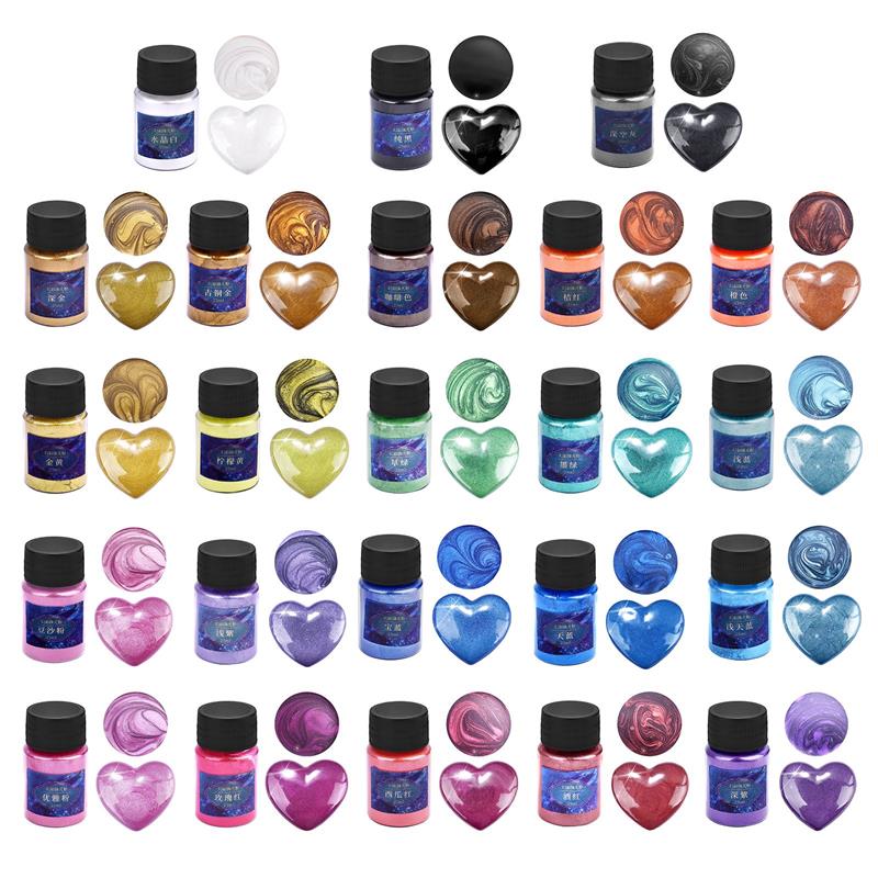 24 Màu Nhựa Dính Thuốc Nhuộm M - đánh giá và giá Mica Powder Colorant
