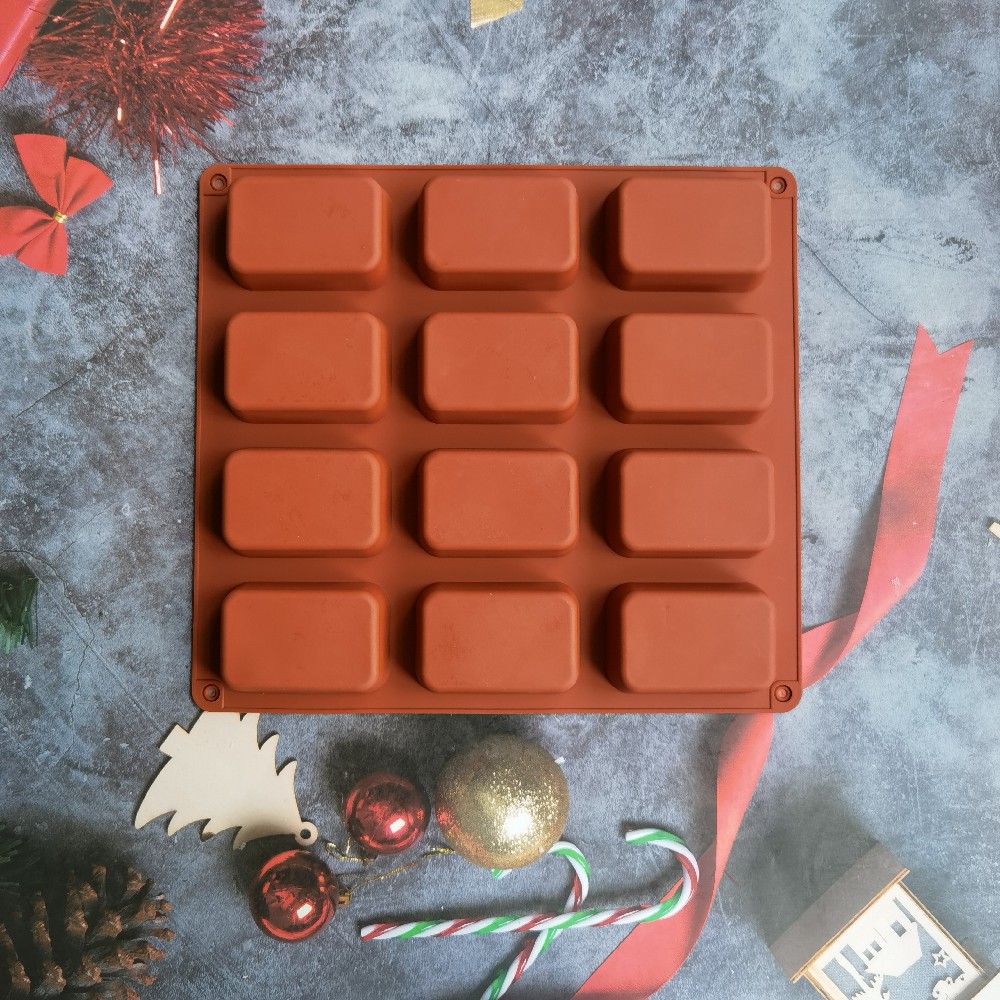 12 Cavity Square Silicone Soap - đánh giá và giá Soap Making Equipment For Beginners