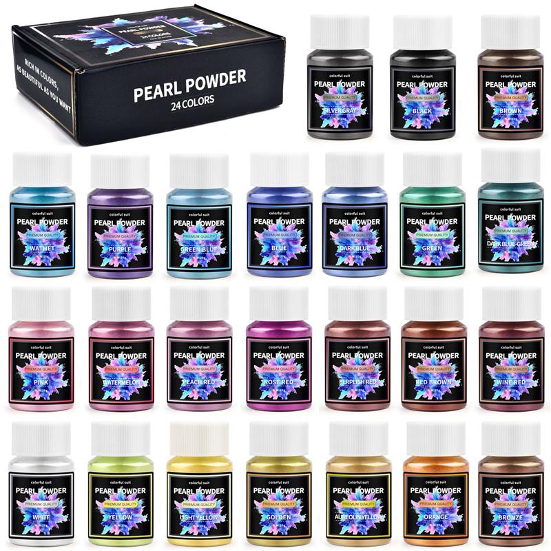 6/24/30Colors Epoxy Resin Dye  - đánh giá và giá Mica Powder Colorant