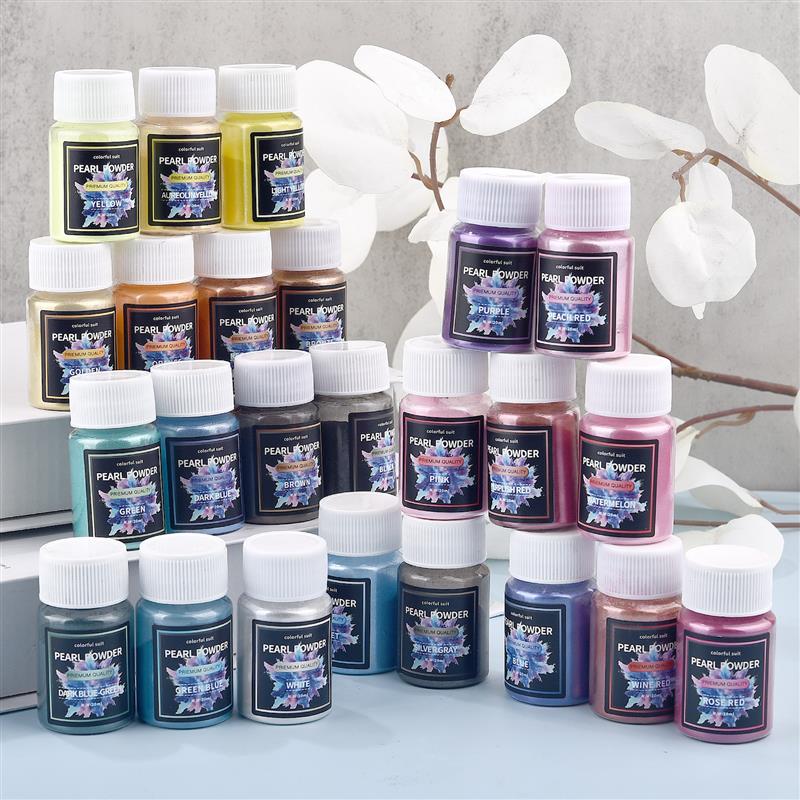 6/24/30Colors Epoxy Resin Dye  - đánh giá và giá Mica Powder Colorant