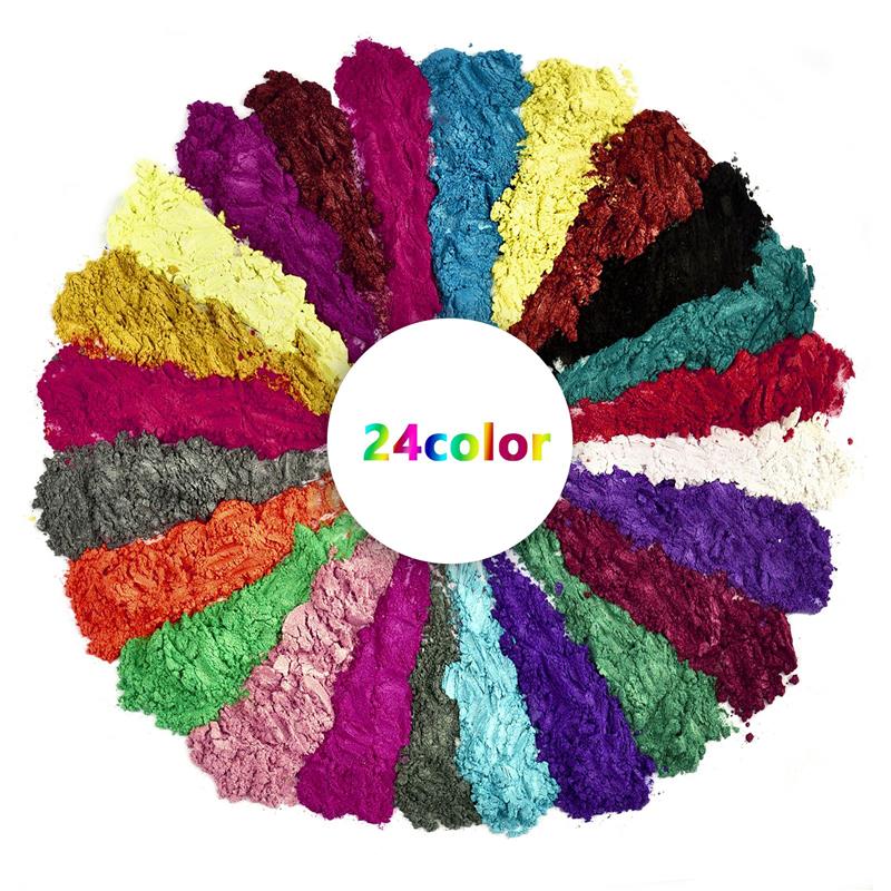 6/24/30Colors Epoxy Resin Dye  - đánh giá và giá Mica Powder Colorant