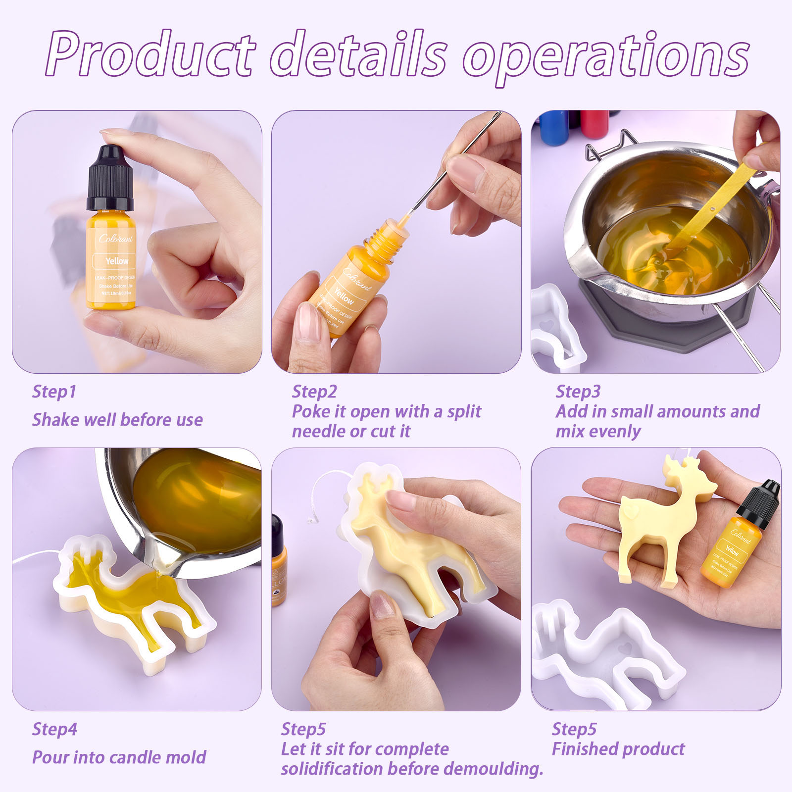 Candle Dyes Kit Liquid Coloran - đánh giá và giá Soap Making Diy Kit
