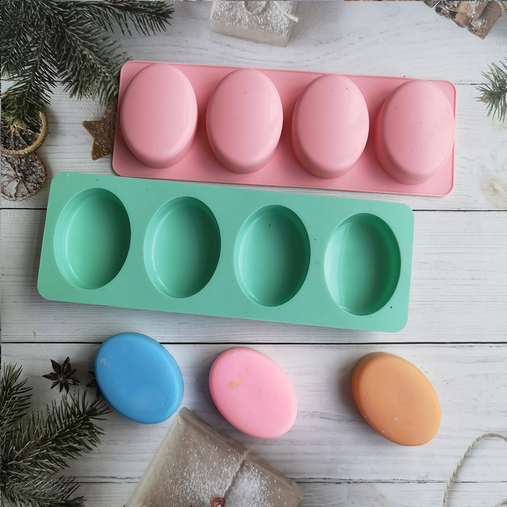 4 Sâu Răng Hình Bầu Dục Xà Phò - đánh giá và giá Soap Making Diy Kit
