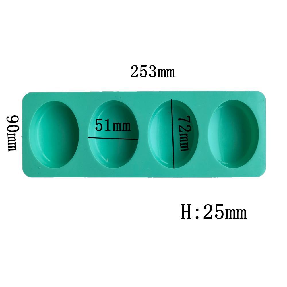 4 Sâu Răng Hình Bầu Dục Xà Phò - đánh giá và giá Soap Making Diy Kit