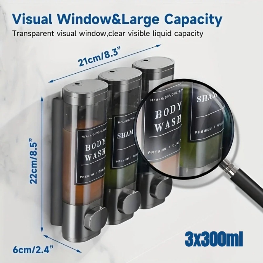 Wall Mounted Triple Shampoo Co - đánh giá và giá Soap Making Diy Kit